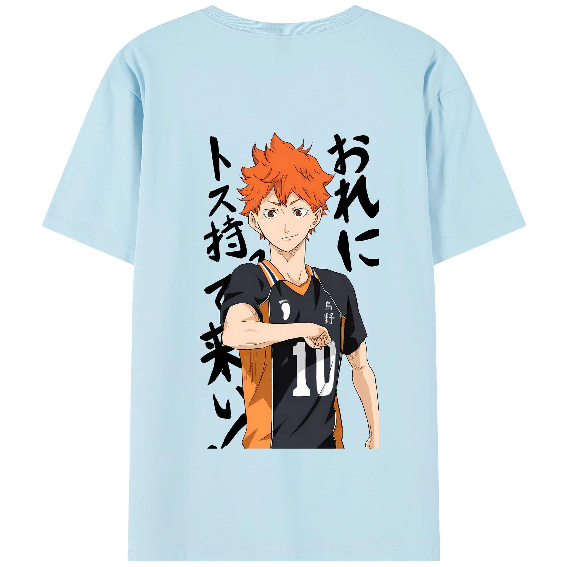 （画像用） ハイキュー!! Haikyu!! 綿100％半袖Tシャツ（背面プリント）
